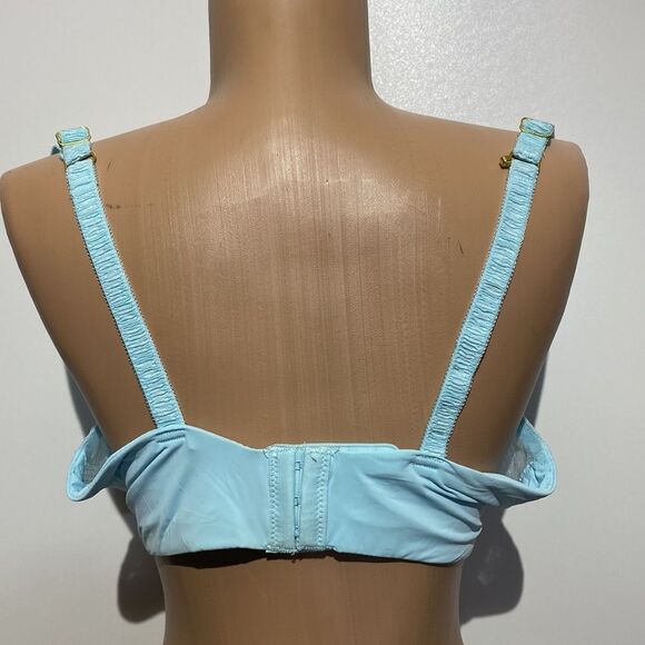 Teal Geo Mesh Push Up Bra by Secret Treasures Size 40DD - Picture 7 of 12